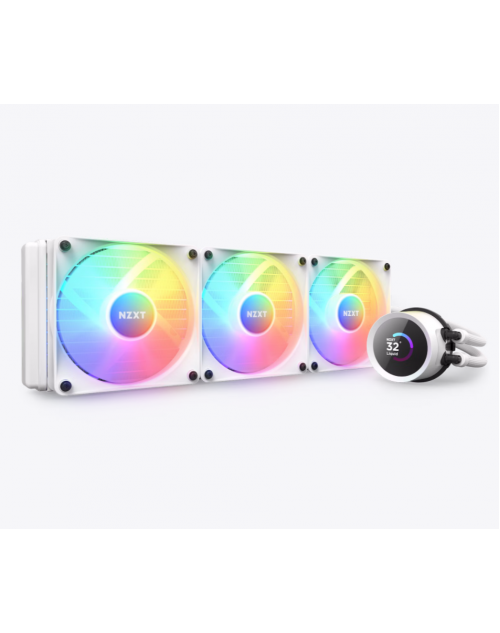NZXT Kraken 360 (360mm) RGB CPU Liquid Cooler With LCD Display White